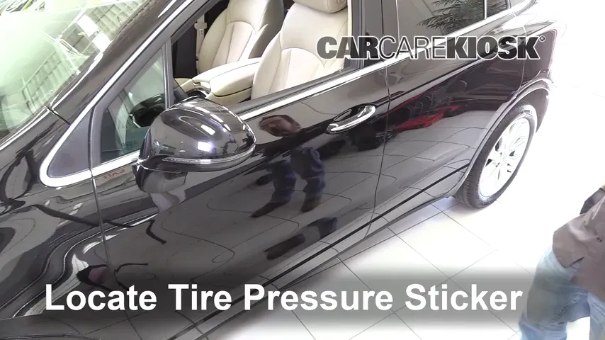 2016 Buick Envision Premium 2.0L 4 Cyl. Turbo Pneus et roues Vérifier la pression des pneus